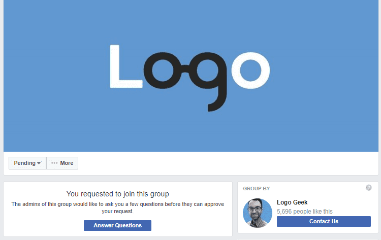 logo geek - facebook groups for logos