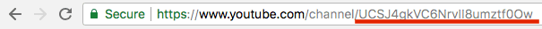 YouTube channel URL default