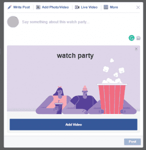 Watch Party Facebook Groups - DrSoft - Video Content in Facebook Groups