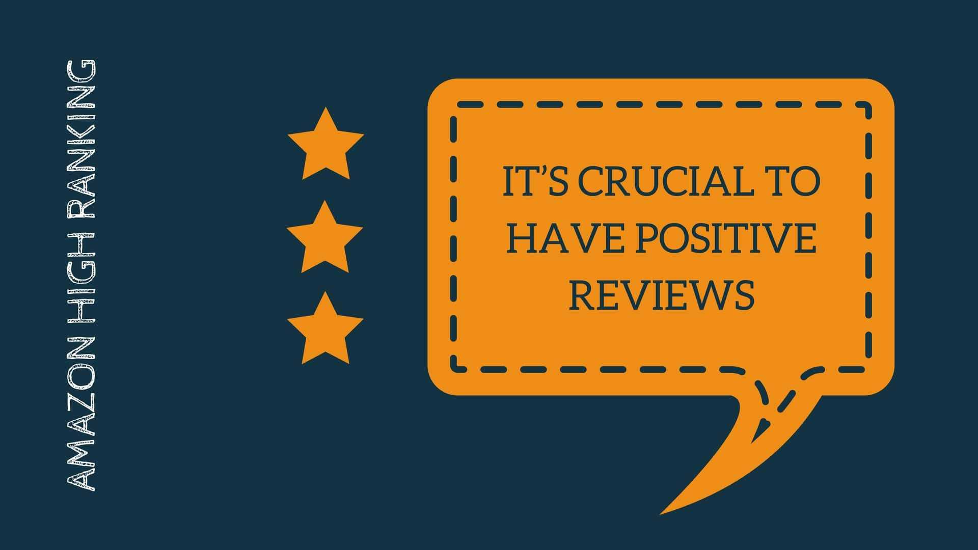 Having positive reviews is crucial for ranking high